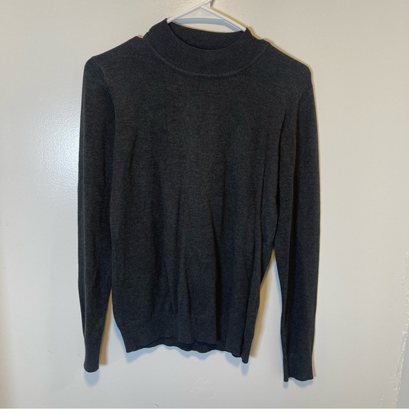 Sweaters - Cielo Classic grey Turtleneck Sweater womens size large